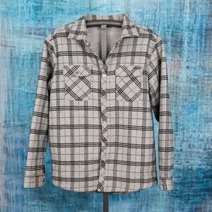 DAKINE Technical Outerwear Men's LARGE Sherpa Lined Wool Blend Flannel Shacket